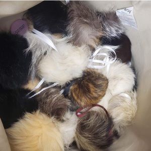 Lot of 90 mixed Color and size Real Fur